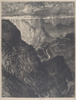 Storm in the Grand Canyon, 1912.