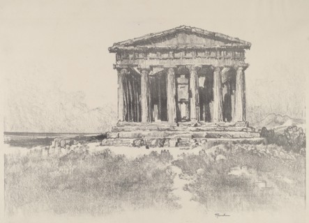 The Temple by the Sea, Temple of Concord, Girgenti, 1913.