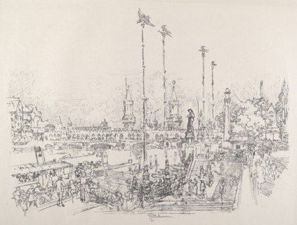 Oberbaum-Brucke, Berlin, 1921.