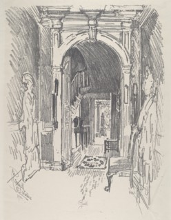 Hallway at Dr. Wister's, 1912.