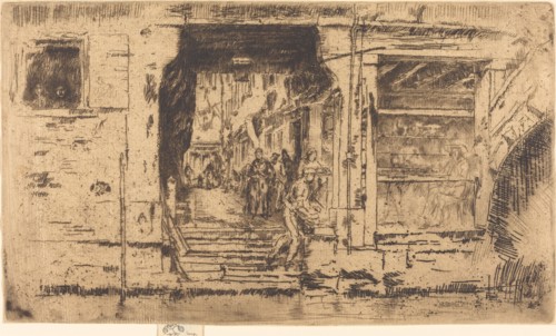 Fish-Shop, Venice, 1880.