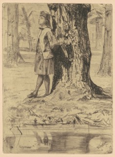 Seymour Standing Under a Tree, 1858/1859.