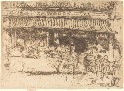Woods's Fruit Shop, c. 1886/1888.