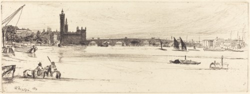 Old Westminster Bridge, 1859.