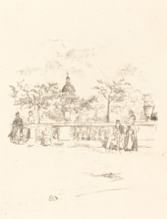 The Pantheon, from the Terrace of the Luxembourg Gardens, 1893.