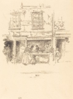 Maunder's Fish Shop, Chelsea, 1890.