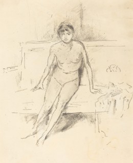 Nude Model on an Empire Sofa, 1893.
