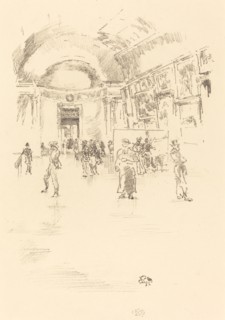 The Long Gallery, Louvre, 1894.