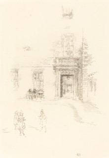 Courtyard, Chelsea Hospital, 1888.
