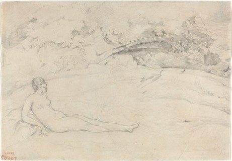 A Nude Reclining in a Landscape, 1825/1828.