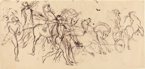 Charioteers (recto and verso).