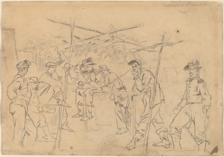 Sutler's Tent, 3rd Pennsylvania Cavalry [recto], 1862.