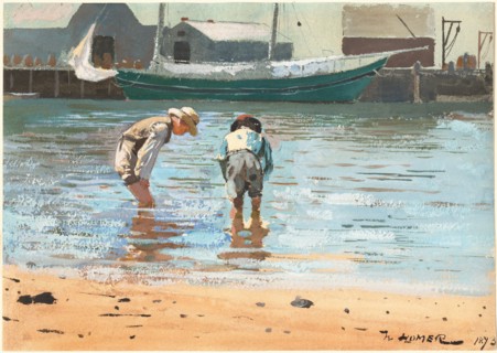 Boys Wading, 1873.
