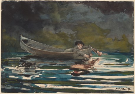 Sketch for "Hound and Hunter", 1891/1892.
