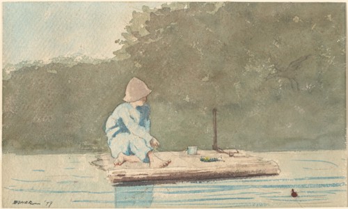 Boy on a Raft, 1879.