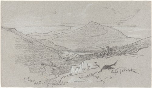 Mountainous View from Antrodoco, 1845.
