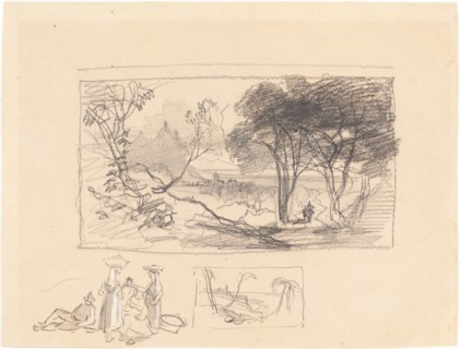 Sketches in Italy [recto], 1839/1845.