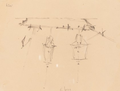 A Sailing Ship [verso], 1839/1845.