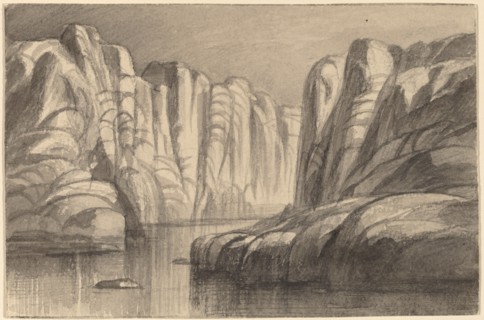 River Winding through a Rock Formation (Philae, Egypt), 1884/1885.