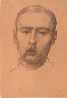 Head of a Man (Possible Portrait of Professor E.D. Adams).
