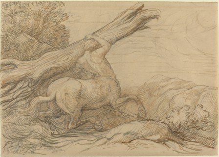 Centaur Carrying a Tree Trunk.