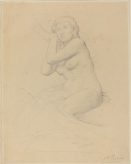 Female Nude Seated.