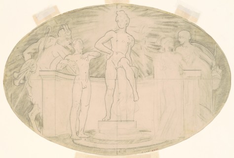 Study for "Classic and Romantic Art", c. 1921.