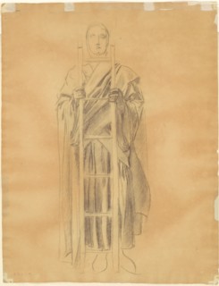 Study for "Dogma of the Redemption: Frieze of Angels" [verso], 1895-1903.