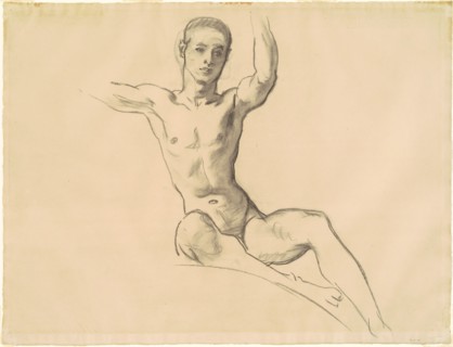 Study for Figure above "Music", 1919-1920.