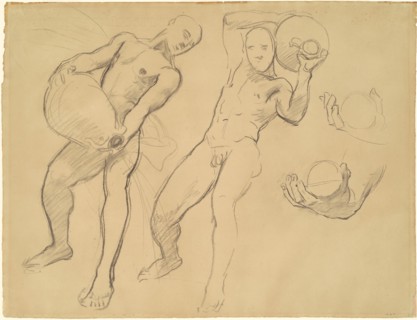 Studies of Notus for "The Winds", 1922-1925.