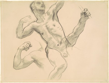 Studies of Achilles for "Chiron and Achilles", 1922-1925.