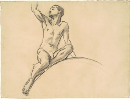 Study for Figure above "Music", 1919-1920.