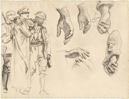 Studies for "Gassed", 1918-1919.