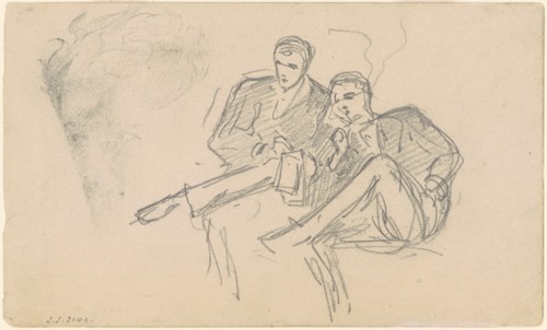 Seated Men, c. 1874-1877.