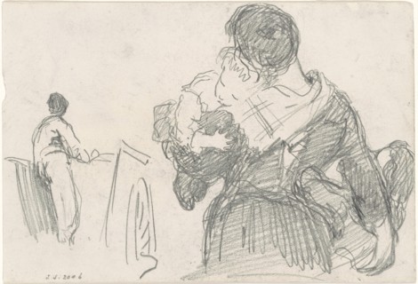 Mother and Child [recto], c. 1871-1872.