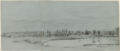Extensive Landscape with a Pond.