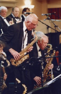 Roy Wiillox and Duncan Lamont, Stan Reynolds Big Band, New Milton, 2008.