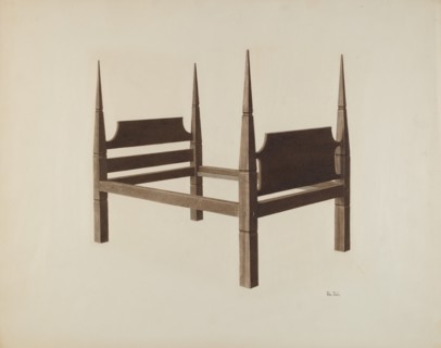Bed, c. 1941.