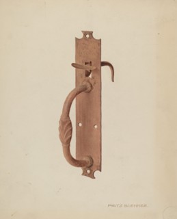 Latch, c. 1939.