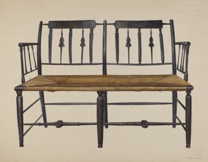 Settee, c. 1942.