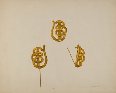 Brooch, c. 1938.