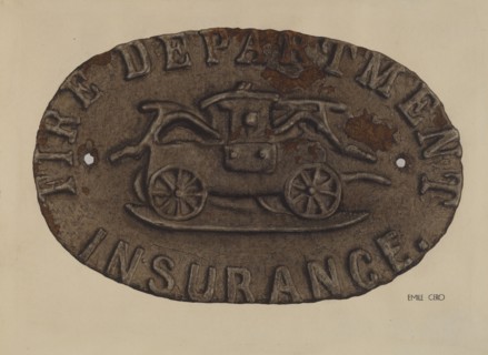 Firemark, c. 1937.