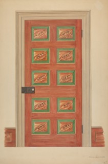 Zoar Door, c. 1938.