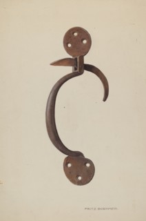 Door Latch, c. 1939.