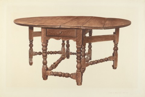 Gateleg Table, 1939.