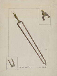 Fire Tongs, c. 1937.