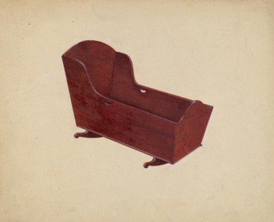 Walnut Cradle, 1937.