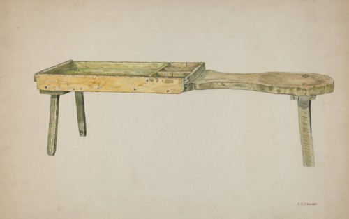 Shoe Bench, c. 1941.