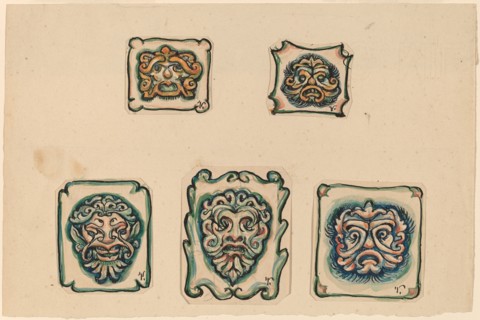 Five Heads, c. 1918.