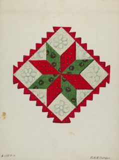 Quilt Block, c. 1936.